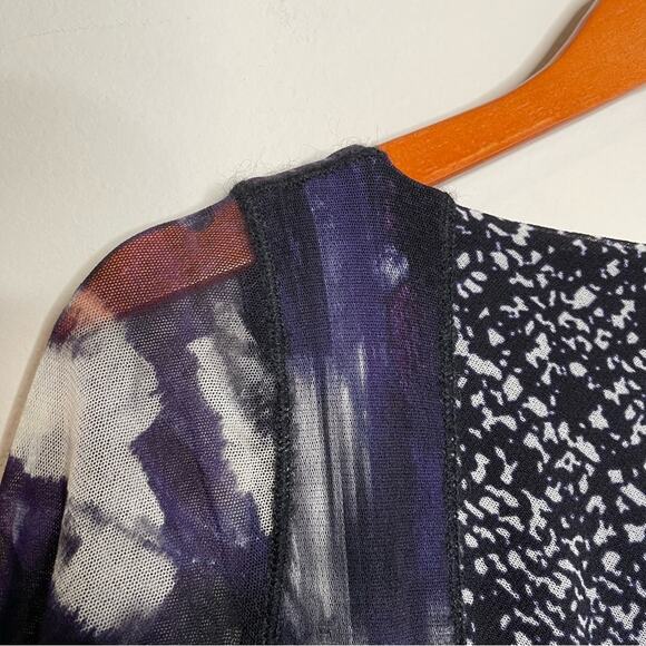 Fuzzi Ruched Purple Tulle Midi Dress Small - Picture 10 of 11